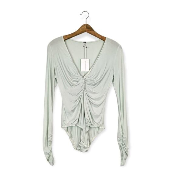 Young Fabulous & Broke Tops - NWT Young Fabulous & Broke Pastel Green Long Sleeve Bodysuit Size S